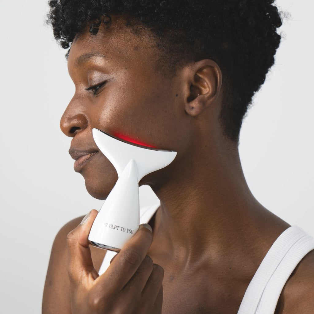 The Ultimate LED EMS Face and Neck Device for Lifting, Toning, and Radiance